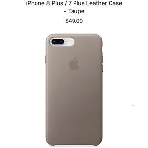 iPhone 8 Plus / iPhone 7 Plus Leather Case (Taupe)
